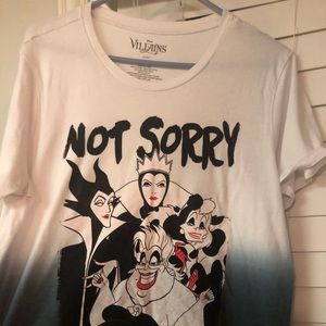 Disney villains not sorry T-shirt